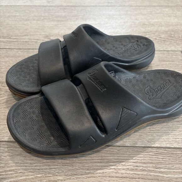Danner Shelter Cove Slide Sandals Womens 8 Comfort Black Lightweight Slip On - Picture 1 of 5
